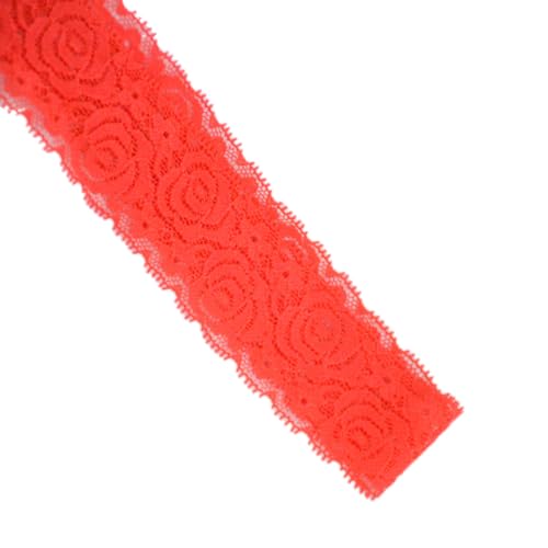 Whakano 5 Yards Elastizität Spitzenband Borte 4cm Breit,Dekoband Zierband Spitzenborte,Spitzenband Häkelspitze,für Hochzeit,Nähen Handwerk,DIY Kleidung,Scrapbooking Dekor,Rot Whakano 5 Yards Elastizität Spitzenband Borte 4cm Breit,Dekoband Zierband Spitzenborte,Spitzenband Häkelspitze,für Hochzeit,Nähen Handwerk,DIY Kleidung,Scrapbooking Dekor,Rot von Whakano