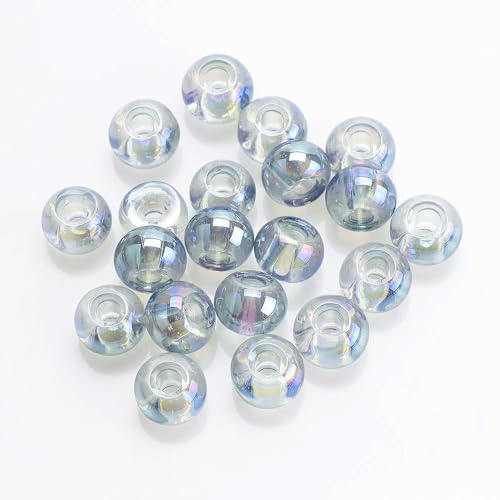 Whakano 50 Stück Bunt Glasperlen zum Basteln,9 x 14MM,Runde Lose Perlen mit 3mm Loch,Bastelperlen für DIY Handwerk Dekor,Schmuck Armbänder,Halsketten Ohrringe Schlüsselanhänger,Grün Whakano 50 Stück Bunt Glasperlen zum Basteln,9 x 14MM,Runde Lose Perlen mit 3mm Loch,Bastelperlen für DIY Handwerk Dekor,Schmuck Armbänder,Halsketten Ohrringe Schlüsselanhänger,Grün von Whakano
