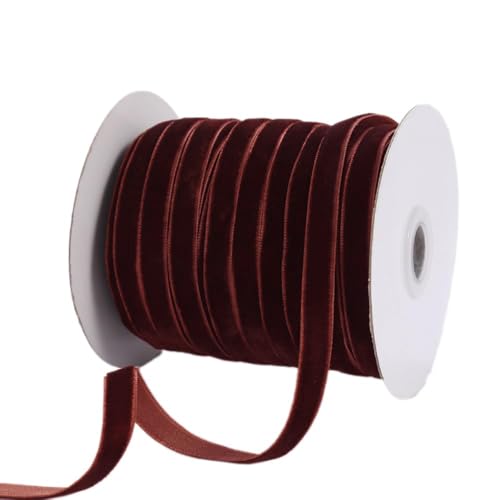 Whakano 50 Yards Lang Samtband 1cm Breit,Dekoband Schleifenband Schmuckband Geschenkband,Zierband Zierborte zum Verpacken von Geschenken,Nähen,Hochzeits,Party,Basteln Dekoration,1 Rolle,Dunkelbraun Whakano 50 Yards Lang Samtband 1cm Breit,Dekoband Schleifenband Schmuckband Geschenkband,Zierband Zierborte zum Verpacken von Geschenken,Nähen,Hochzeits,Party,Basteln Dekoration,1 Rolle,Dunkelbraun von Whakano