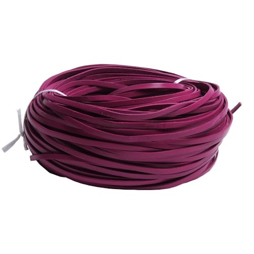 Whakano 5m Flache Lederband,Leder Schnur Lederseil Band,Seil Perlenschnur,Seilschnur,Seil Für DIY Handwerk Halskette Armband Schmuckherstellung,Makramee,Schlüsselanhänger,Rosenrot,3mm Whakano 5m Flache Lederband,Leder Schnur Lederseil Band,Seil Perlenschnur,Seilschnur,Seil Für DIY Handwerk Halskette Armband Schmuckherstellung,Makramee,Schlüsselanhänger,Rosenrot,3mm von Whakano