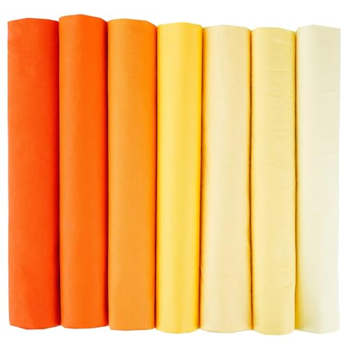 Whakano 7 Stück Einfarbig Baumwollstoff,Quadrate Patchwork Stoffe,Bedruckte Baumwollstoff Meterware zum Nähen Stoff für DIY Dekoration Basteln Handwerken,mundschutzmasken Bettwäsche,Orange,50x50cm Whakano 7 Stück Einfarbig Baumwollstoff,Quadrate Patchwork Stoffe,Bedruckte Baumwollstoff Meterware zum Nähen Stoff für DIY Dekoration Basteln Handwerken,mundschutzmasken Bettwäsche,Orange,50x50cm von Whakano