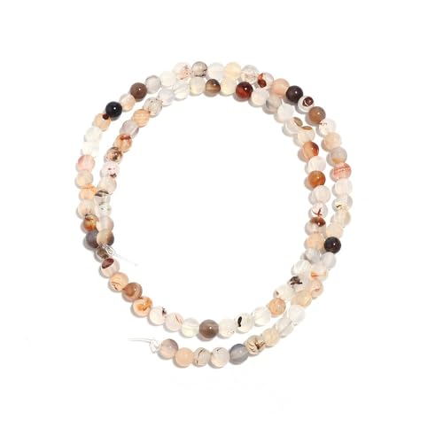 Whakano 90 Stück Runde Achatperlen,Perlen zum Auffädeln,Natürliche Runde Perlen mit Loch,Armbänder Perlen,Lose Perlen für Halsketten,Schmuckherstellung,Selbstgemachte Armbänder Zubehör,Weiß 4mm Whakano 90 Stück Runde Achatperlen,Perlen zum Auffädeln,Natürliche Runde Perlen mit Loch,Armbänder Perlen,Lose Perlen für Halsketten,Schmuckherstellung,Selbstgemachte Armbänder Zubehör,Weiß 4mm von Whakano