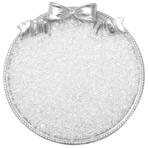 Whakano 900 Stück Glas Perlen Pony Beads,Rocailles Perlen,10g Lose Perlen,Bastelperlen für DIY Handwerk Dekor,Armbänder,Halsketten Ohrringe,Schmuckherstellung,Kopfbedeckung,Transparent,2mm Whakano 900 Stück Glas Perlen Pony Beads,Rocailles Perlen,10g Lose Perlen,Bastelperlen für DIY Handwerk Dekor,Armbänder,Halsketten Ohrringe,Schmuckherstellung,Kopfbedeckung,Transparent,2mm von Whakano