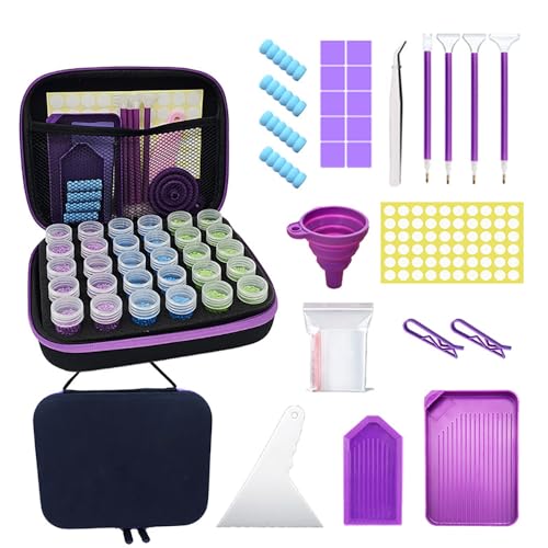 Whakano Diamond Painting Zubehör Set,5D Diamond Painting Zubehör mit Diamond Painting Stift,Stift Kleber,Für Kunst Handwerk DIY Diamantmalerei Stickerei Nagelwerkzeug Painting Craft,Lila 77 Stück Whakano Diamond Painting Zubehör Set,5D Diamond Painting Zubehör mit Diamond Painting Stift,Stift Kleber,Für Kunst Handwerk DIY Diamantmalerei Stickerei Nagelwerkzeug Painting Craft,Lila 77 Stück von Whakano