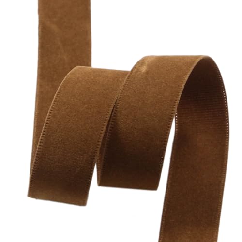 Whakano Doppelseitiges Samt Dekoband Schleifenband,Schmuckband,Geschenkband zum Verpacken Dekorieren Basteln,für Haar-Accessoires,Nähen,Geburtstag,Party,Hochzeit Dekor,Braun B,3,8cm x 10Yards Whakano Doppelseitiges Samt Dekoband Schleifenband,Schmuckband,Geschenkband zum Verpacken Dekorieren Basteln,für Haar-Accessoires,Nähen,Geburtstag,Party,Hochzeit Dekor,Braun B,3,8cm x 10Yards von Whakano