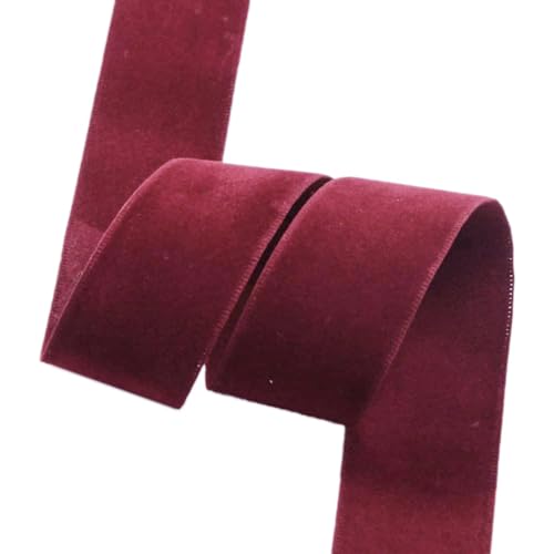 Whakano Doppelseitiges Samt Dekoband Schleifenband,Schmuckband,Geschenkband zum Verpacken Dekorieren Basteln,für Haar-Accessoires,Nähen,Geburtstag,Party,Hochzeit Dekor,Weinrot,3,8cm x 50Yards Whakano Doppelseitiges Samt Dekoband Schleifenband,Schmuckband,Geschenkband zum Verpacken Dekorieren Basteln,für Haar-Accessoires,Nähen,Geburtstag,Party,Hochzeit Dekor,Weinrot,3,8cm x 50Yards von Whakano