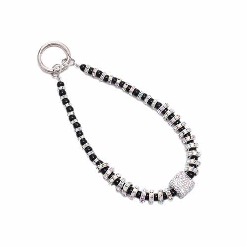 Whakano Glitzer Handykette Perlen,Handykette Universal,Hand Lanyard Handyanhänger,Kurz Handygurt,Ersatzkette Abnehmbare,Handy Kette Kordel zum Umhängen,für Handy,Kamera,Geldbörse Dekor,Strass Schwarz Whakano Glitzer Handykette Perlen,Handykette Universal,Hand Lanyard Handyanhänger,Kurz Handygurt,Ersatzkette Abnehmbare,Handy Kette Kordel zum Umhängen,für Handy,Kamera,Geldbörse Dekor,Strass Schwarz von Whakano