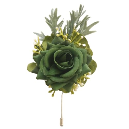 Whakano Künstliche Rosen Boutonniere Hochzeit,Elegante Blumen Anstecker Dekor,Prom Bankett Corsage,Hochzeitsanstecker für Braut Brautjungfer Gäste Anzug Party,Hochzeit Zubehör,Dunkelgrün Whakano Künstliche Rosen Boutonniere Hochzeit,Elegante Blumen Anstecker Dekor,Prom Bankett Corsage,Hochzeitsanstecker für Braut Brautjungfer Gäste Anzug Party,Hochzeit Zubehör,Dunkelgrün von Whakano