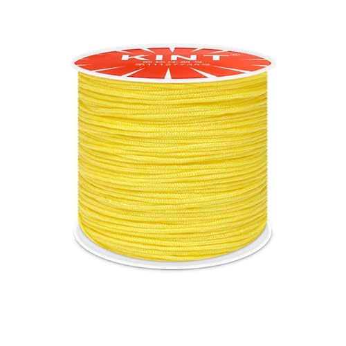 Whakano Nylonschnur 0,8mm,Makramee-Schnur,Nylon Seil Perlenschnur,Cord Makramee Band für Geflochtene Armbänder,Schmuckherstellung Handwerk Halsketten,Makramee,Geschenkverpackung,Gelb Whakano Nylonschnur 0,8mm,Makramee-Schnur,Nylon Seil Perlenschnur,Cord Makramee Band für Geflochtene Armbänder,Schmuckherstellung Handwerk Halsketten,Makramee,Geschenkverpackung,Gelb von Whakano
