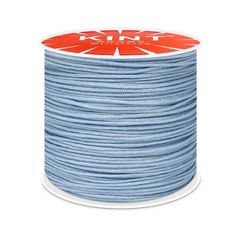 Whakano Nylonschnur 0,8mm,Makramee-Schnur,Nylon Seil Perlenschnur,Cord Makramee Band für Geflochtene Armbänder,Schmuckherstellung Handwerk Halsketten,Makramee,Geschenkverpackung,Grau Blau Whakano Nylonschnur 0,8mm,Makramee-Schnur,Nylon Seil Perlenschnur,Cord Makramee Band für Geflochtene Armbänder,Schmuckherstellung Handwerk Halsketten,Makramee,Geschenkverpackung,Grau Blau von Whakano