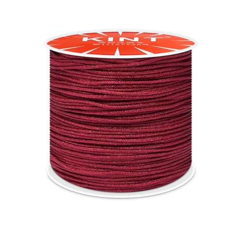 Whakano Nylonschnur 0,8mm,Makramee-Schnur,Nylon Seil Perlenschnur,Cord Makramee Band für Geflochtene Armbänder,Schmuckherstellung Handwerk Halsketten,Makramee,Geschenkverpackung,Kastanienrot Whakano Nylonschnur 0,8mm,Makramee-Schnur,Nylon Seil Perlenschnur,Cord Makramee Band für Geflochtene Armbänder,Schmuckherstellung Handwerk Halsketten,Makramee,Geschenkverpackung,Kastanienrot von Whakano