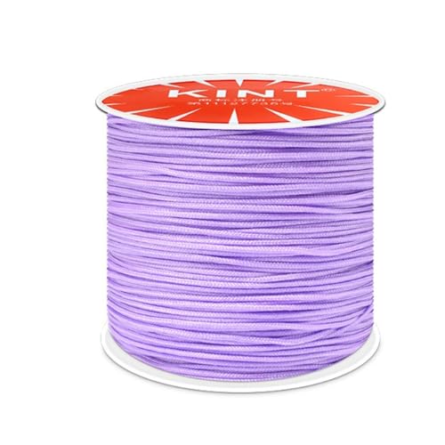 Whakano Nylonschnur 0,8mm,Makramee-Schnur,Nylon Seil Perlenschnur,Cord Makramee Band für Geflochtene Armbänder,Schmuckherstellung Handwerk Halsketten,Makramee,Geschenkverpackung,Lila Whakano Nylonschnur 0,8mm,Makramee-Schnur,Nylon Seil Perlenschnur,Cord Makramee Band für Geflochtene Armbänder,Schmuckherstellung Handwerk Halsketten,Makramee,Geschenkverpackung,Lila von Whakano