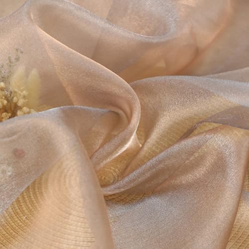 Whakano Organza Stoffe zum Nähen Meterware für Bekleidung & Deko,Organza Stoffe Tüll,universal Stoff für Nähen Basteln,Gardine Vorhänge,Tischdecken,Kostüm Kleid Bekleidung,300cm x 142cm,Hellbraun Whakano Organza Stoffe zum Nähen Meterware für Bekleidung & Deko,Organza Stoffe Tüll,universal Stoff für Nähen Basteln,Gardine Vorhänge,Tischdecken,Kostüm Kleid Bekleidung,300cm x 142cm,Hellbraun von Whakano