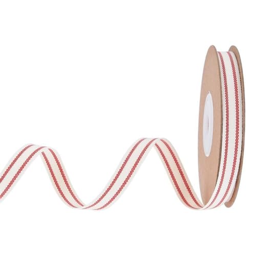 Whakano Streifen Geschenkband Schleifenband Stoffband Gestreift,Für Geschenkverpackung Kuchen Hochzeit Blumendekoration Schleifen,DIY,Nähen,Party Bankett Rock Kleidung Deko,10 Yards x 10mm,Rot Whakano Streifen Geschenkband Schleifenband Stoffband Gestreift,Für Geschenkverpackung Kuchen Hochzeit Blumendekoration Schleifen,DIY,Nähen,Party Bankett Rock Kleidung Deko,10 Yards x 10mm,Rot von Whakano