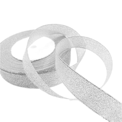 Whakano Weihnachtsband Band Glitterband Geschenkband Schleifenband,Dekoband zum Verzieren & Basteln,Dekoband Bänder für Hochzeit Weihnachten Erntedankfest Handwerk Kuchen,Silber,2 cm Breit,22 m Lang Whakano Weihnachtsband Band Glitterband Geschenkband Schleifenband,Dekoband zum Verzieren & Basteln,Dekoband Bänder für Hochzeit Weihnachten Erntedankfest Handwerk Kuchen,Silber,2 cm Breit,22 m Lang von Whakano