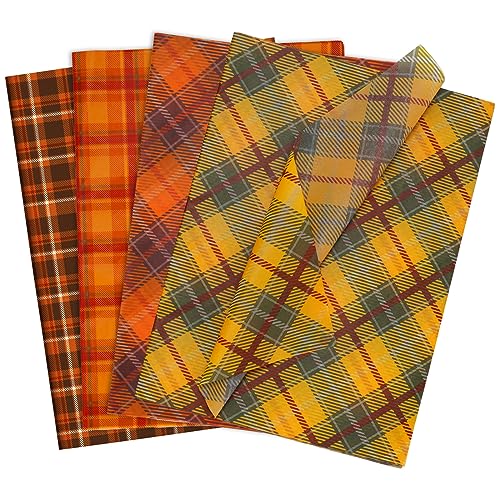 Whaline 100 Stück kariertes Seidenpapier, orange-braun, Bauernhaus-Geschenkpapier, Retro, Thanksgiving-Verpackungspapier, Bastelpapier für Herbst, Zuhause, Geburtstag, Party, Geschenk, Dekoration, Whaline 100 Stück kariertes Seidenpapier, orange-braun, Bauernhaus-Geschenkpapier, Retro, Thanksgiving-Verpackungspapier, Bastelpapier für Herbst, Zuhause, Geburtstag, Party, Geschenk, Dekoration, von Whaline