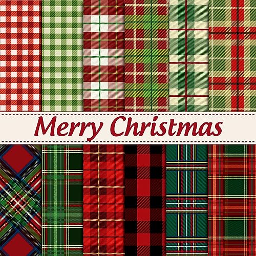 Whaline 12 Designs Weihnachtsmuster Papier Pack 24 Blatt Weihnachten Plaid Scrapbook Spezialpapier Doppelseitige Sammlung Plaid Dekoratives Bastelpapier Gefaltet Flach für Kartenherstellung Scrapbook Whaline 12 Designs Weihnachtsmuster Papier Pack 24 Blatt Weihnachten Plaid Scrapbook Spezialpapier Doppelseitige Sammlung Plaid Dekoratives Bastelpapier Gefaltet Flach für Kartenherstellung Scrapbook von Whaline