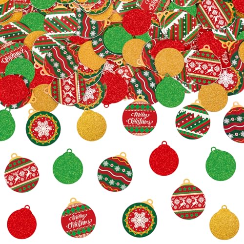 Whaline 280 Stück Weihnachts-Konfetti, niedliche Weihnachtsglühbirne, Papier-Konfetti, Glitzer, Rot, Grün, Gold, Tischkonfetti, Dekorationen für DIY Handwerk Whaline 280 Stück Weihnachts-Konfetti, niedliche Weihnachtsglühbirne, Papier-Konfetti, Glitzer, Rot, Grün, Gold, Tischkonfetti, Dekorationen für DIY Handwerk von Whaline
