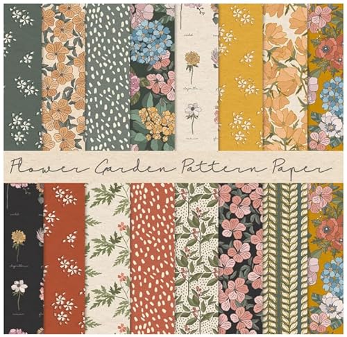 Whaline 30 Blatt Blumenmuster, Papier, Vintage, botanische Blume, Sammelalbum, Spezialpapier, doppelseitig, für Bastelarbeiten, Kartenherstellung, Fotoalbum, Tagebuch, Dekoration, 14 x 21 cm Whaline 30 Blatt Blumenmuster, Papier, Vintage, botanische Blume, Sammelalbum, Spezialpapier, doppelseitig, für Bastelarbeiten, Kartenherstellung, Fotoalbum, Tagebuch, Dekoration, 14 x 21 cm von Whaline