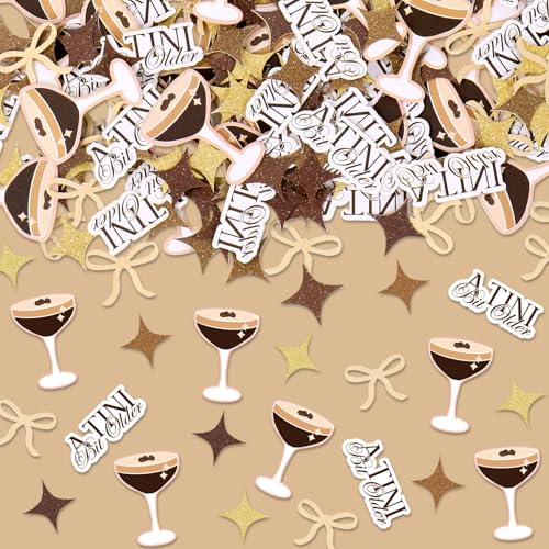 Whaline 300 Stück Espresso-Martini-Tischkonfetti, ein Tini-Bit, ältere Konfetti-Tischaufsätze für Geburtstag, Junggesellinnenabschied, Brautparty, Party-Dekoration Whaline 300 Stück Espresso-Martini-Tischkonfetti, ein Tini-Bit, ältere Konfetti-Tischaufsätze für Geburtstag, Junggesellinnenabschied, Brautparty, Party-Dekoration von Whaline