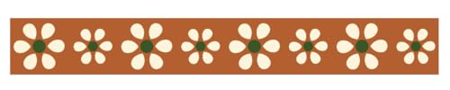 Whaline Cielito Lindo Ripsband, 20 Meter, mexikanischer Stoff, Bastelband, Blumendruck, Geschenkband, für Kranz, Schleife, Party-Dekoration, 0,95 cm von Whaline