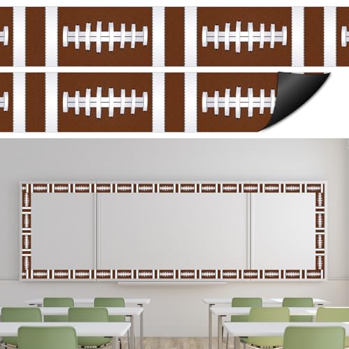 Whaline Magnetische Pinnwand-Bordüre für Rugby, 3D, Braun, Fußball-Magnetstreifen, Bordüre für Sport, Thema, Büro, Klassenzimmer, Dekoration, 24 Stück Whaline Magnetische Pinnwand-Bordüre für Rugby, 3D, Braun, Fußball-Magnetstreifen, Bordüre für Sport, Thema, Büro, Klassenzimmer, Dekoration, 24 Stück von Whaline