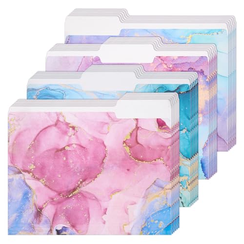 Whaline Marmor-Aktenmappen, Briefgröße, rosa und blau, Marmor, dekorative Dokumententaschen mit 1/3-Schnittlasche für Zuhause, Büro, Klassenzimmer, 24 Stück Whaline Marmor-Aktenmappen, Briefgröße, rosa und blau, Marmor, dekorative Dokumententaschen mit 1/3-Schnittlasche für Zuhause, Büro, Klassenzimmer, 24 Stück von Whaline