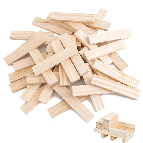 50 Stück Bastelklötzchen, 92 * 20 * 8mm, Holzklötzchen zum Basteln, Holzleisten, Basteln Holz, Holzklötze, für DIY-Projekte, Dekoration und Heimwerken, Handarbeit und Vertäfelung 50 Stück Bastelklötzchen, 92 * 20 * 8mm, Holzklötzchen zum Basteln, Holzleisten, Basteln Holz, Holzklötze, für DIY-Projekte, Dekoration und Heimwerken, Handarbeit und Vertäfelung von Whcctl