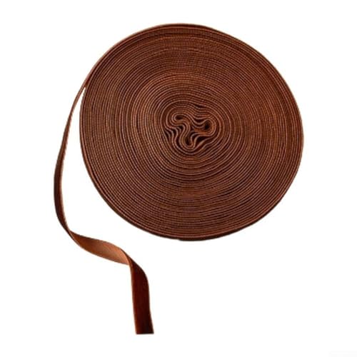 Dekoratives Samtband, 10 m, Weihnachtsdekoration, weicher Pannesamt, Girlande, dekorative Bänder für Weihnachtsbastelarbeiten (tiefes Kaffee) von WheatThrive