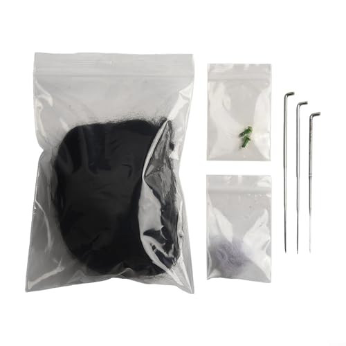 Tauchen Sie ein in die Kreativität mit diesem kompletten DIY-Katzen-Wollfilz-Nadelfilz-Materialpaket (schwarze Katze) von WheatThrive
