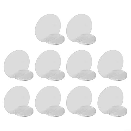 Transparente runde Acryl-Namensschilder (Set mit 10 Stück), verschönern Sie Ihre Veranstaltungsdekoration mit Stil von WheatThrive
