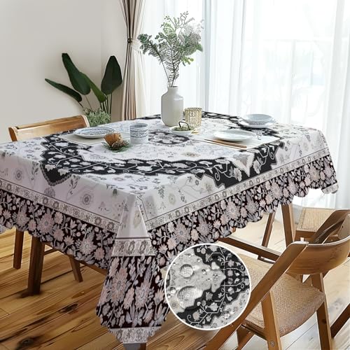 Abwaschbare Rechteckig Tischdecke Vintage Florals Tischdecken Pflegeleicht Outdoor Abwaschbar Gartentischdecke für Draußen Esszimmer Küche Garten Party Hochzeiten oder Haushalt 110x140cm Abwaschbare Rechteckig Tischdecke Vintage Florals Tischdecken Pflegeleicht Outdoor Abwaschbar Gartentischdecke für Draußen Esszimmer Küche Garten Party Hochzeiten oder Haushalt 110x140cm von Whimsio