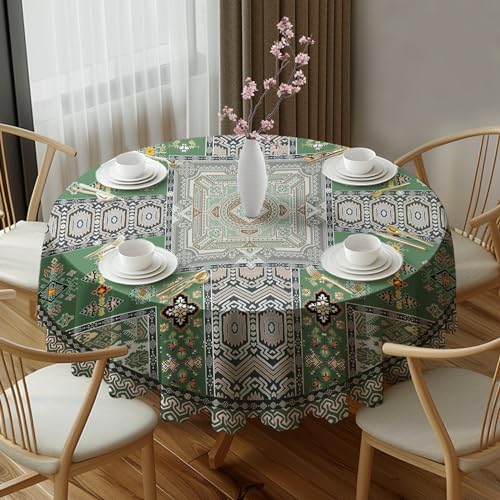 Rund Tischdecke Abwaschbar 150cm Vintage Florals Stil Tischdecken Schmutzabweisende Abwischbare Tischdecke Geeignet für Draußen Esszimmer, Küche, Garten, Party, Hochzeiten oder Haushalt Rund Tischdecke Abwaschbar 150cm Vintage Florals Stil Tischdecken Schmutzabweisende Abwischbare Tischdecke Geeignet für Draußen Esszimmer, Küche, Garten, Party, Hochzeiten oder Haushalt von Whimsio