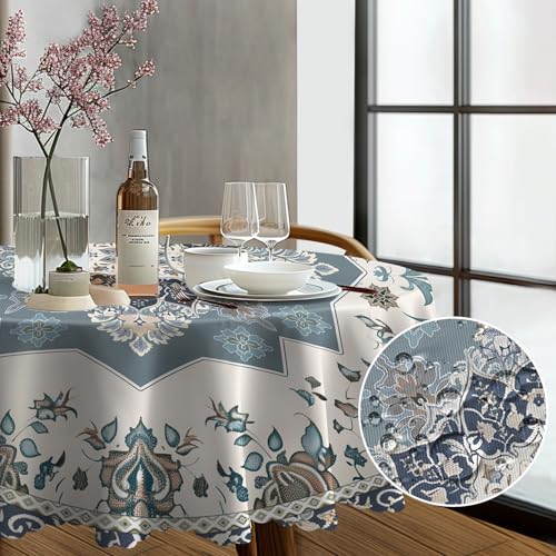 Rund Tischdecke Abwaschbar 150cm Vintage Florals Stil Tischdecken Schmutzabweisende Abwischbare Tischdecke Geeignet für Draußen Esszimmer, Küche, Garten, Party, Hochzeiten oder Haushalt Rund Tischdecke Abwaschbar 150cm Vintage Florals Stil Tischdecken Schmutzabweisende Abwischbare Tischdecke Geeignet für Draußen Esszimmer, Küche, Garten, Party, Hochzeiten oder Haushalt von Whimsio