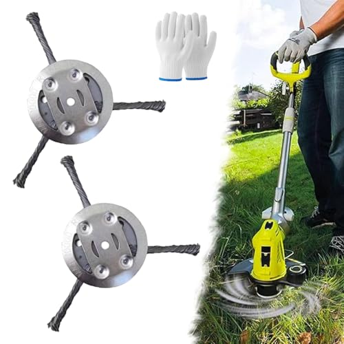 6-Zoll-Rasentrimmerkopf aus Stahldraht (3 Messer) von Whimsyard