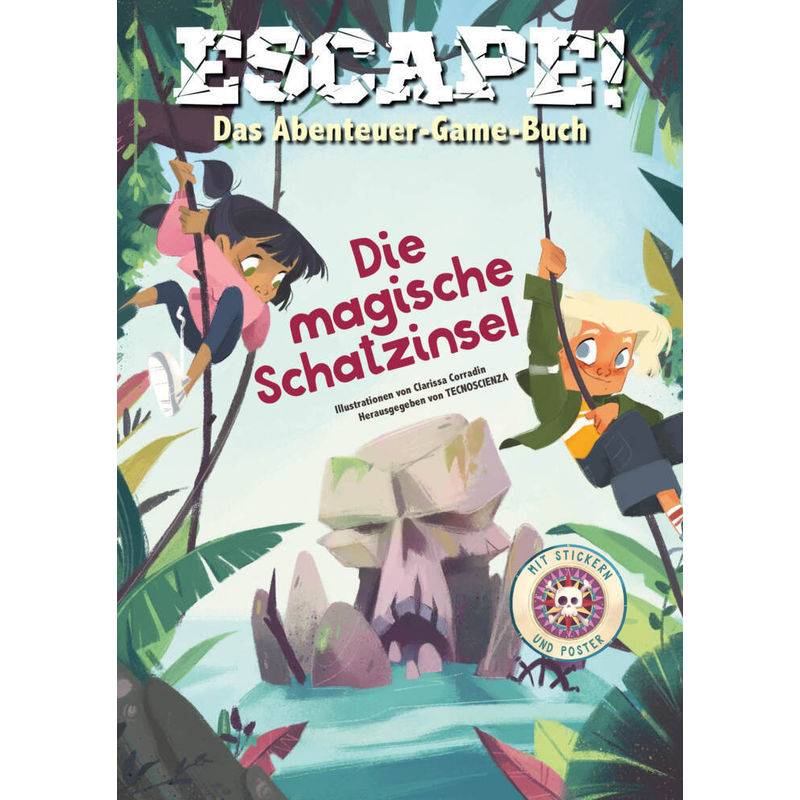Escape! Das Abenteuer-Game-Buch: Die Magische Schatzinsel - Mattia Crivellini, Kartoniert (TB) von White Star