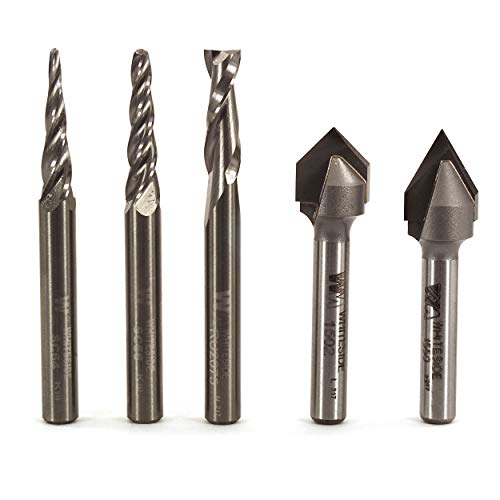 Whiteside CNC Oberfräsen-Starter-Set, 5-teilig von Whiteside Router Bits
