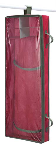 Whitmor 6129-5343 Geschenkpapier-Organizer, Acrylbeschichtete Baumwolle, rot, 43 in x 15 in x 5 in von Whitmor
