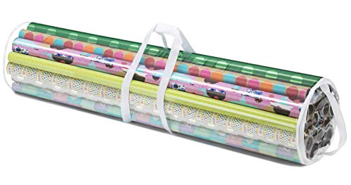 Whitmor Geschenkpapier-Organizer, 104 cm, transparent, Weiß von Whitmor