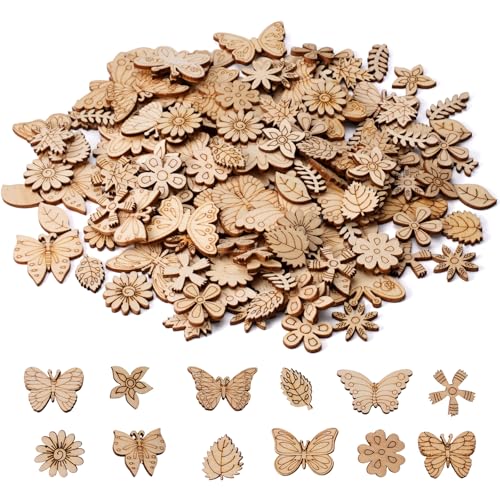150 Stück Streudeko Holz, Holzblumen Deko Diy Dekoration, Holzkonfetti Zum Basteln, Holzblumen Zum Bemalen, Blumenschmuck Aus Holz Zum Malen Für Christbaumschmuck, Kunsthandwerk 150 Stück Streudeko Holz, Holzblumen Deko Diy Dekoration, Holzkonfetti Zum Basteln, Holzblumen Zum Bemalen, Blumenschmuck Aus Holz Zum Malen Für Christbaumschmuck, Kunsthandwerk von WhizNook