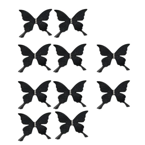 10 Stück handgefertigte Schmetterlings-Clips, durchscheinende dekorative Anstecknadeln, Vorhang-Verzierung, Zubehör für Hochzeitsdekoration, Vorhang-Clip-Zubehör 10 Stück handgefertigte Schmetterlings-Clips, durchscheinende dekorative Anstecknadeln, Vorhang-Verzierung, Zubehör für Hochzeitsdekoration, Vorhang-Clip-Zubehör von Whltzf