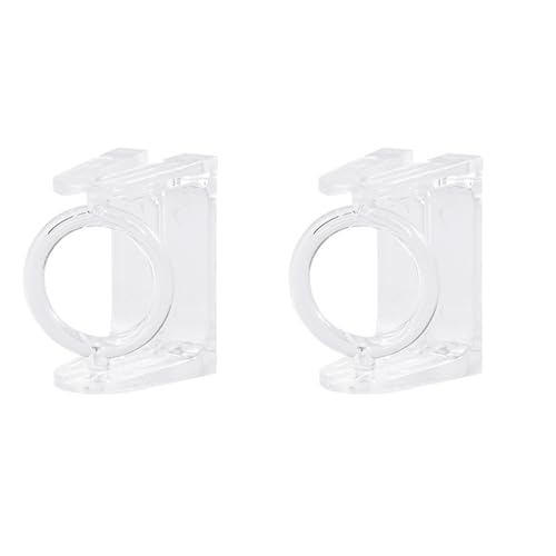 2 x Vorhangstangenhalter, ohne Bohren, selbstklebende Wandhalterung, Vorhanghalterungen, ABS, transparente Handtuchstangen, Haken, Vorhang-Aufhängehalterungen 2 x Vorhangstangenhalter, ohne Bohren, selbstklebende Wandhalterung, Vorhanghalterungen, ABS, transparente Handtuchstangen, Haken, Vorhang-Aufhängehalterungen von Whltzf