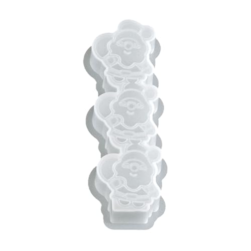 3 In 1 Weihnachtskerze Form Set Santa Rentier Angel Gingerbreads Mann Silikon Backwerkzeug Für Festliche Dekore von Whltzf