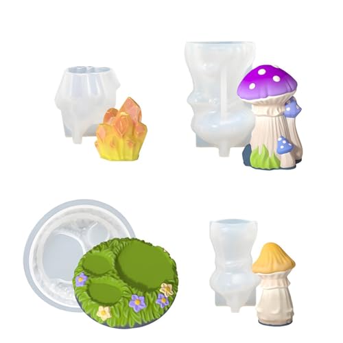 4 Pieces Crafting Formen Pilzform von Whltzf
