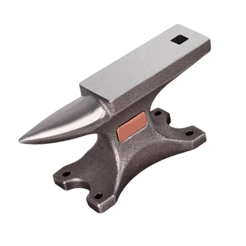Amboss für die Metallbearbeitung mit sicherem Ebenholzsockel, professioneller Juwelier-Bankblock für Schmuckherstellung, Silberschmiedewerkzeug, Amboss aus Karbonstahl von Whltzf