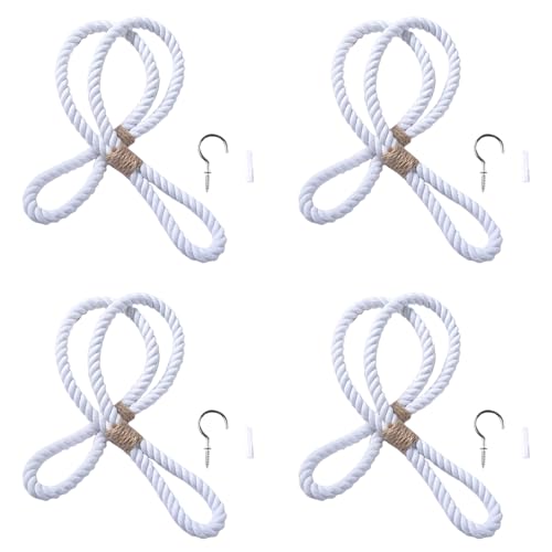 Elegante Vorhang-Raffhalter, Seil, Vorhanghalter für Zuhause, Büro, Dekoration, Vorhanghalter, einfache Installation, Dekor, 4 Stück Elegante Vorhang-Raffhalter, Seil, Vorhanghalter für Zuhause, Büro, Dekoration, Vorhanghalter, einfache Installation, Dekor, 4 Stück von Whltzf