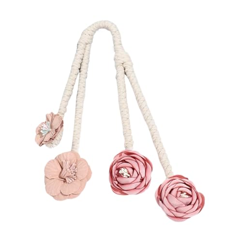 Elegante Vorhang-Raffhalter mit Blumenmuster, 2 Stück, Blüten gedreht, Fenster-Vorhanghalter für Wohnzimmer, Dekoration, Vorhanghalter Elegante Vorhang-Raffhalter mit Blumenmuster, 2 Stück, Blüten gedreht, Fenster-Vorhanghalter für Wohnzimmer, Dekoration, Vorhanghalter von Whltzf