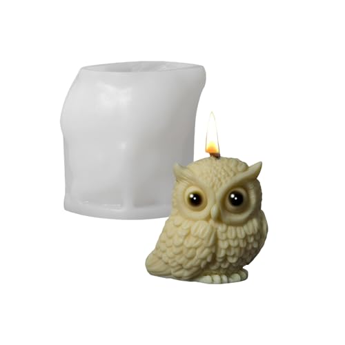 Eulen-Ornament-Form, einfach zu bedienen, Silikon, Tierform, Schreibtischdekoration, Schmuckherstellung, kreatives Geschenk von Whltzf