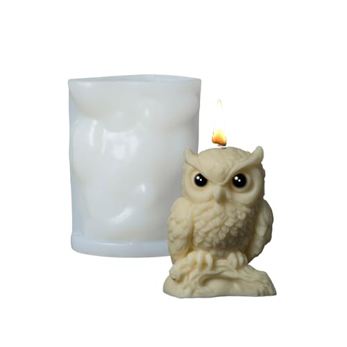 Eulen-Ornament-Form, einfach zu bedienen, Silikon, Tierform, Schreibtischdekoration, Schmuckherstellung, kreatives Geschenk von Whltzf