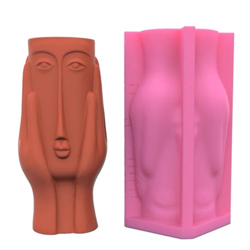 Geometrische Silikonform mit menschlichem Gesicht, Vase, Aufbewahrungsbox, Form für Blumentopf, Stifthalter, menschliches Gesicht, Kunstformen für Epoxidharz Geometrische Silikonform mit menschlichem Gesicht, Vase, Aufbewahrungsbox, Form für Blumentopf, Stifthalter, menschliches Gesicht, Kunstformen für Epoxidharz von Whltzf